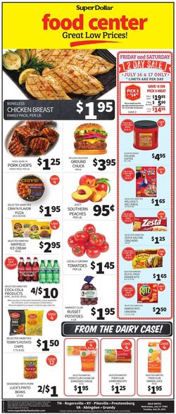 Catalogue Super Dollar Food Center from 07/14/2021