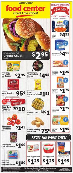 Catalogue Super Dollar Food Center from 09/01/2021