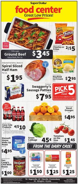 Catalogue Super Dollar Food Center from 12/08/2021