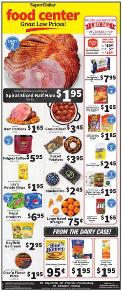 Catalogue Super Dollar Food Center from 12/15/2021