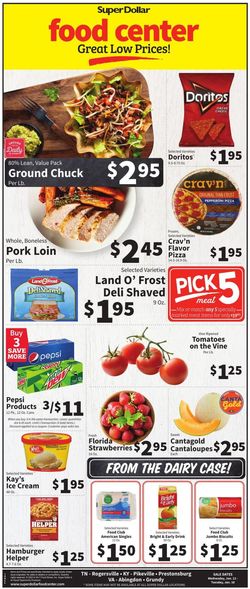 Catalogue Super Dollar Food Center from 01/12/2022