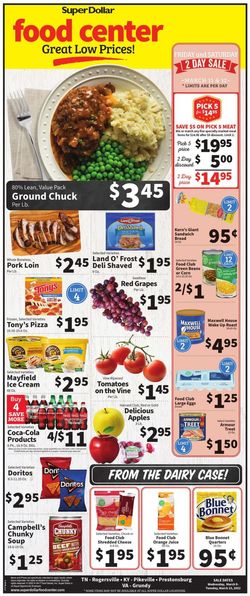 Catalogue Super Dollar Food Center from 03/09/2022