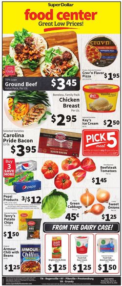 Catalogue Super Dollar Food Center from 03/16/2022