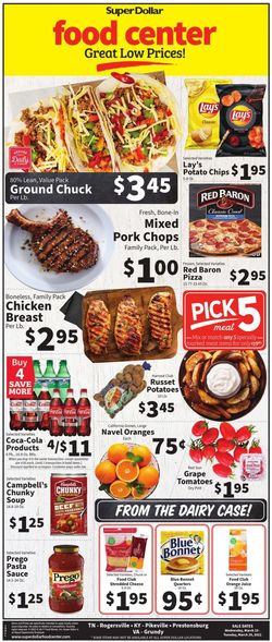 Catalogue Super Dollar Food Center from 03/23/2022