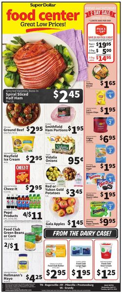 Catalogue Super Dollar Food Center from 04/13/2022