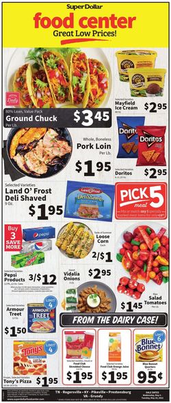 Catalogue Super Dollar Food Center from 05/04/2022