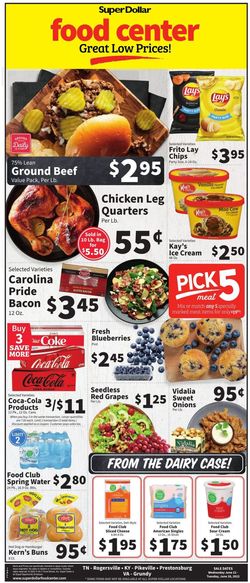 Catalogue Super Dollar Food Center from 06/22/2022
