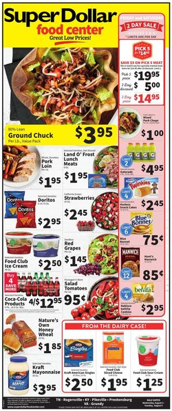 Catalogue Super Dollar Food Center from 08/03/2022
