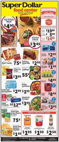 Catalogue Super Dollar Food Center from 08/17/2022