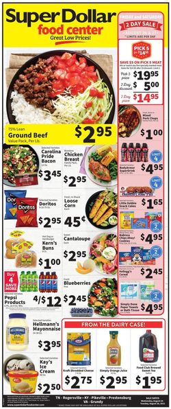 Catalogue Super Dollar Food Center from 08/24/2022