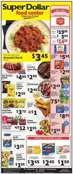 Catalogue Super Dollar Food Center from 08/31/2022