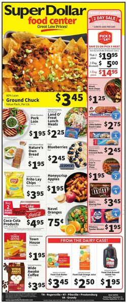 Catalogue Super Dollar Food Center from 09/21/2022