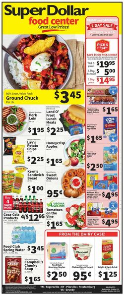 Catalogue Super Dollar Food Center from 10/12/2022