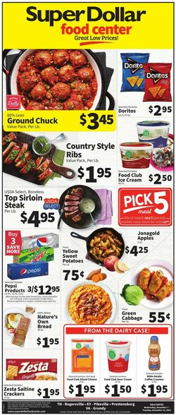 Catalogue Super Dollar Food Center from 12/07/2022