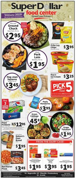 Catalogue Super Dollar Food Center from 12/28/2022