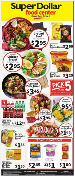 Catalogue Super Dollar Food Center from 01/18/2023