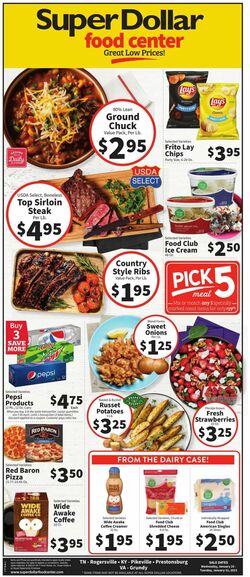 Catalogue Super Dollar Food Center from 01/25/2023