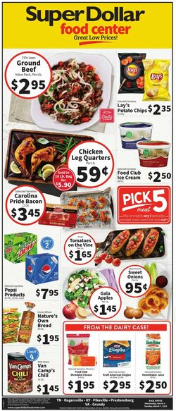Catalogue Super Dollar Food Center from 03/01/2023