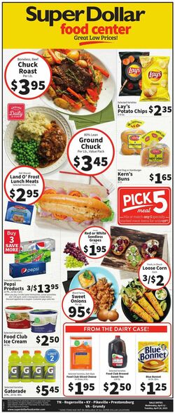 Catalogue Super Dollar Food Center from 04/12/2023