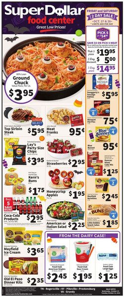 Catalogue Super Dollar Food Center from 10/25/2023