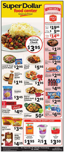 Catalogue Super Dollar Food Center from 11/01/2023