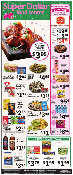 Catalogue Super Dollar Food Center from 02/07/2024