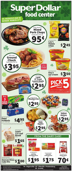 Catalogue Super Dollar Food Center from 03/13/2024