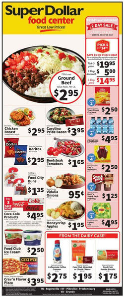 Catalogue Super Dollar Food Center from 04/17/2024