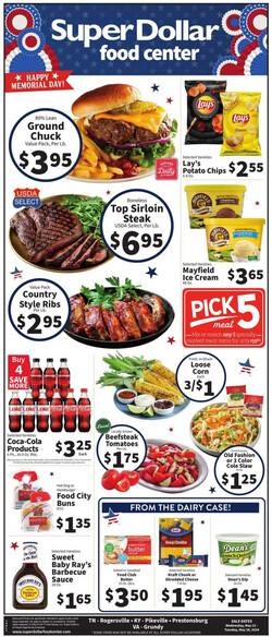 Catalogue Super Dollar Food Center from 05/22/2024