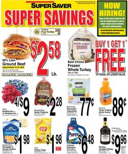 Catalogue Super Saver from 11/10/2021