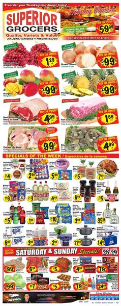 Catalogue Superior Grocers Thanksgiving 2020 from 11/25/2020