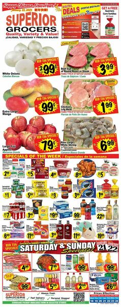 Catalogue Superior Grocers from 01/18/2023