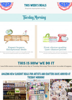 Catalogue Tuesday Morning from 06/22/2019