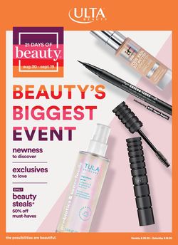 Catalogue Ulta Beauty from 08/30/2020