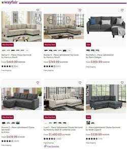 Current Cyber Monday and Black Friday ad Wayfair