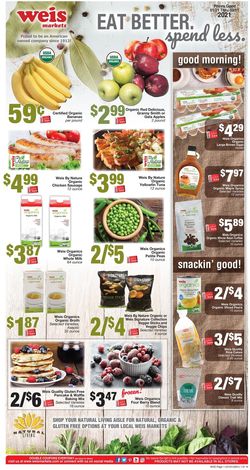 Catalogue Weis Natural and Organic 2021 from 01/21/2021