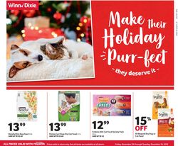 Catalogue Winn Dixie - Holidays Ad 2019 from 11/29/2019