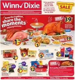 Catalogue Winn Dixie Thanksgiving 2020 from 11/18/2020