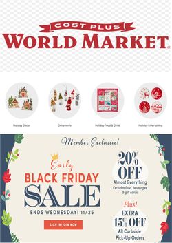 Catalogue World Market Black Friday Sale 2020 from 11/21/2020