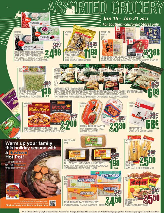 99 Ranch Ad from 01/15/2021