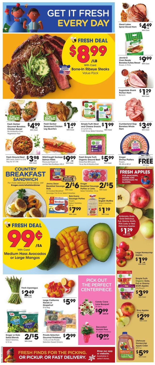 Kroger Ad from 12/11/2019
