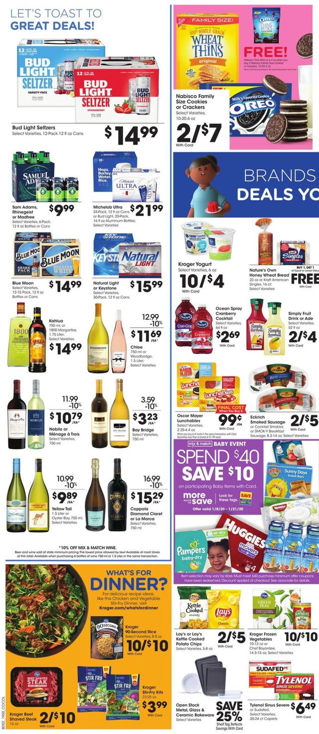 Kroger Ad from 01/15/2020