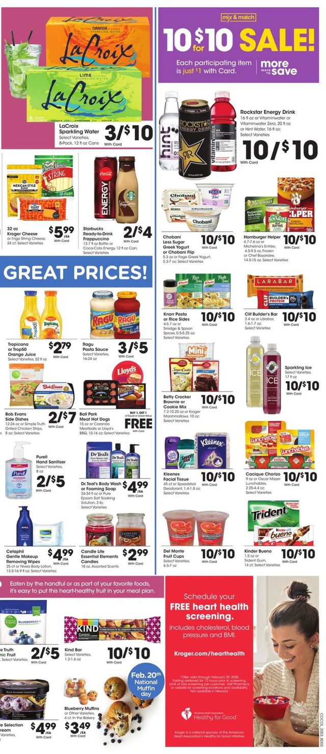 Kroger Ad from 02/19/2020