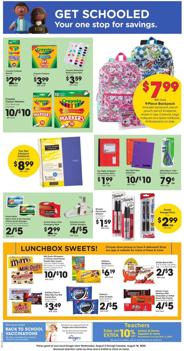 Kroger Ad from 08/12/2020