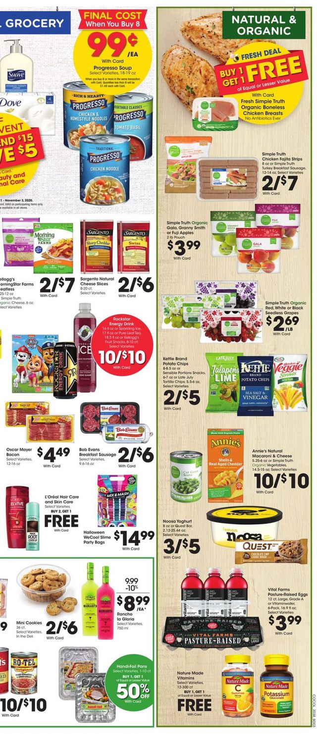 Kroger Ad from 10/21/2020