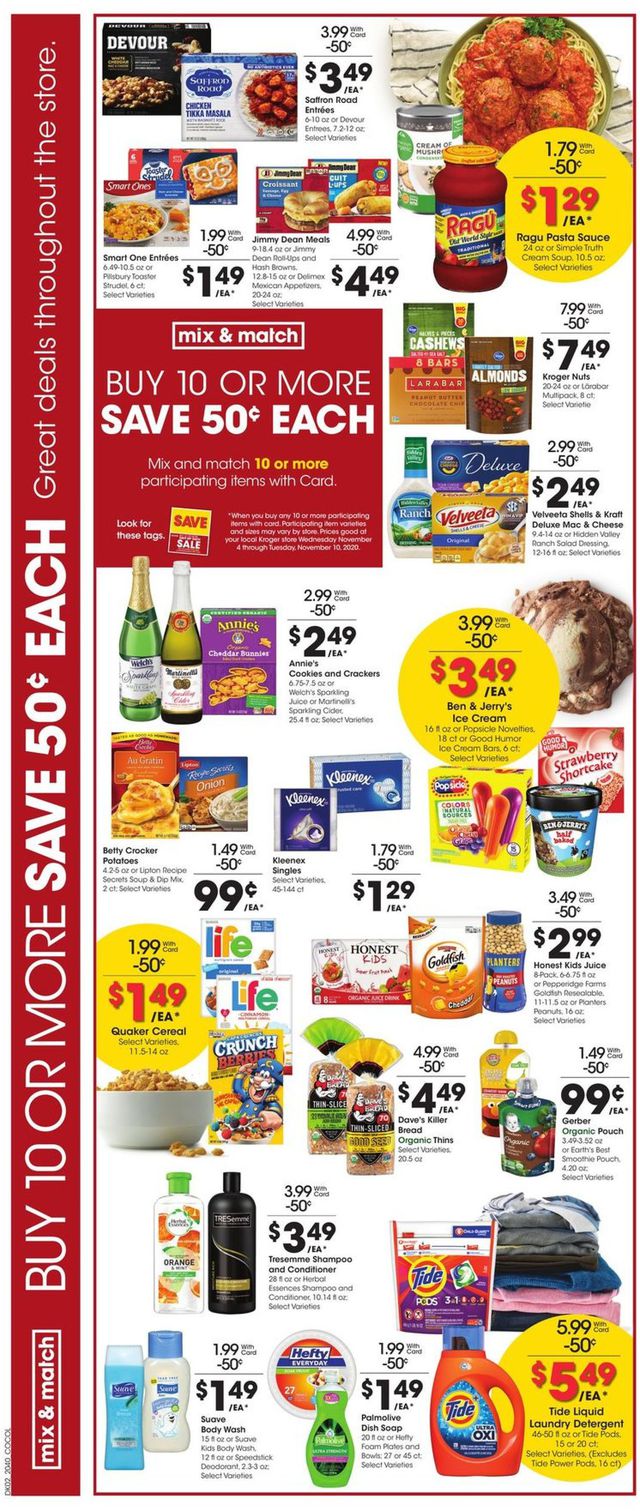 Kroger Ad from 11/04/2020