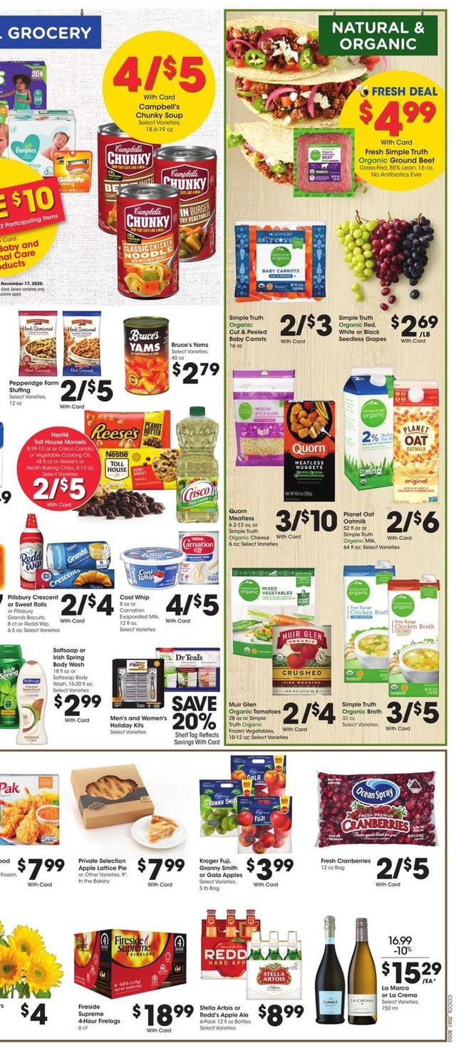Kroger Ad from 11/11/2020