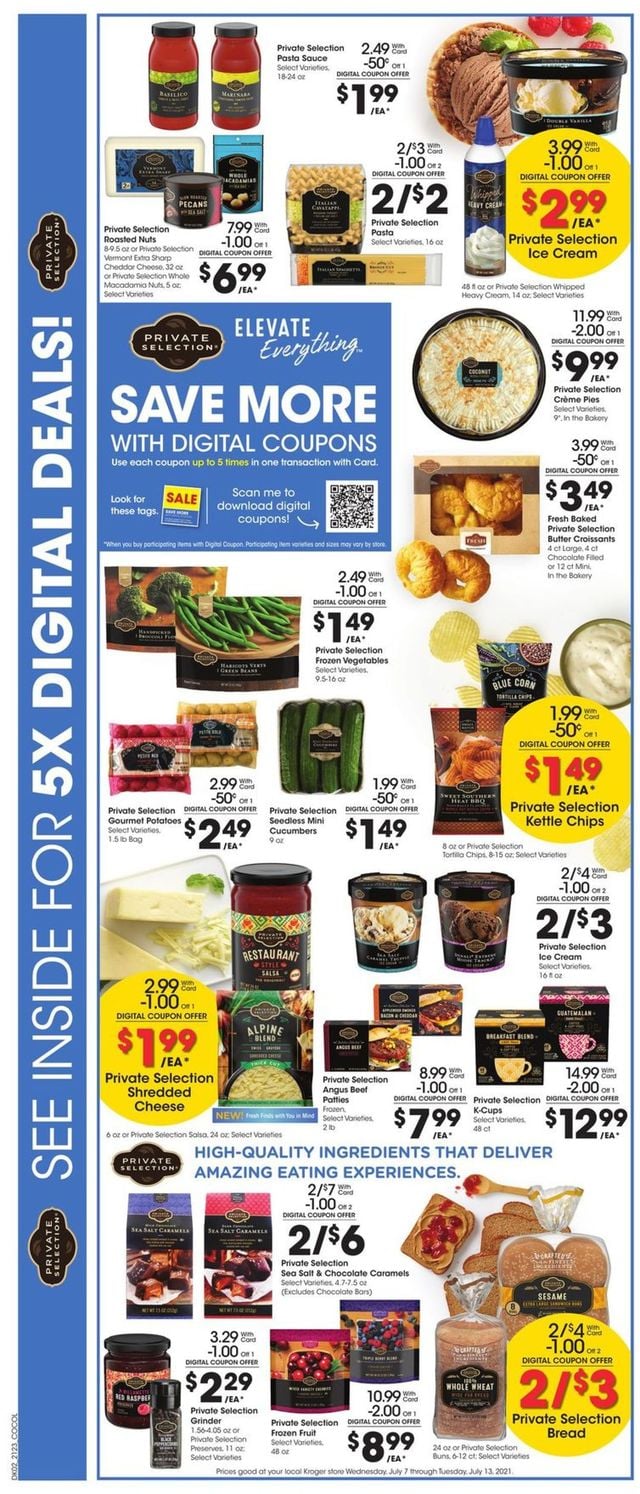 Kroger Ad from 07/07/2021