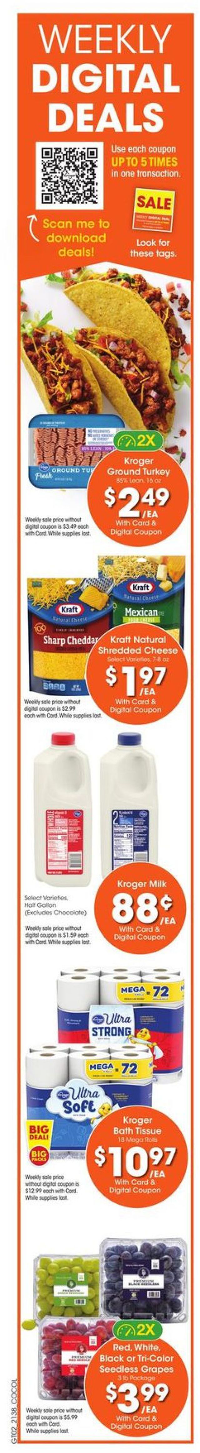 Kroger Ad from 10/20/2021