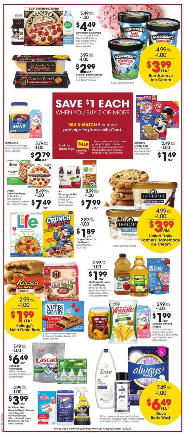Kroger Ad from 03/09/2022